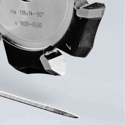 Cutter - V Groo Hw 118x14-90grad-alu