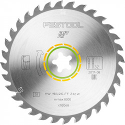 Saw Blade Hw 190x2,6 Ff W32