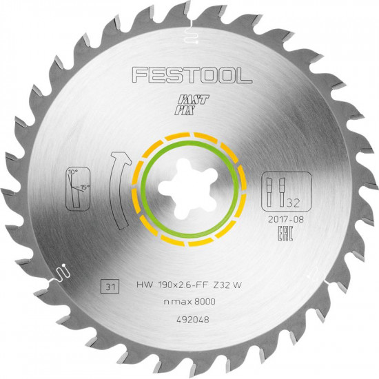 Saw Blade Hw 190x2,6 Ff W32 Saw Blade Hw 190x2,6 Ff W32