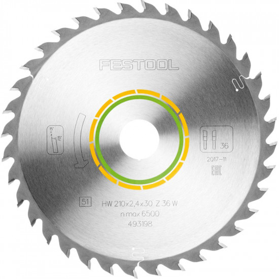 Saw Blade Hw 210x2,4x30 W36