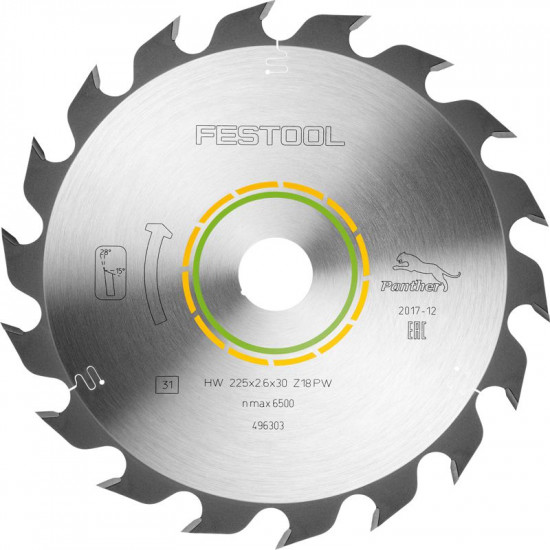 Saw Blade Hw 225x2,6x30 Pw18 Saw Blade Hw 225x2,6x30 Pw18