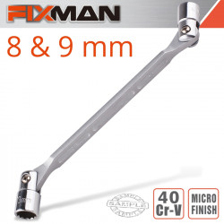 FIXMAN Hinged Socket Wrench 8x9mm
