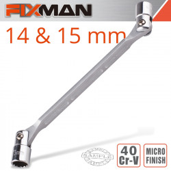FIXMAN Hinged Socket Wrench 14x15mm