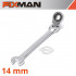 FIXMAN Flexible Ratchet Combination Wrench 14mm
