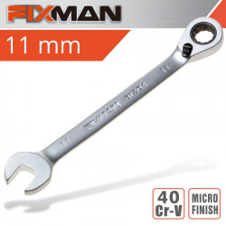 FIXMAN Reversible Combination Ratcheting Wrench 11mm