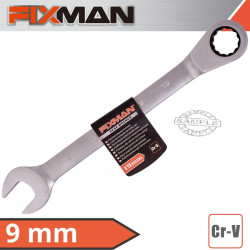 FIXMAN Combination Ratcheting Wrench 9mm