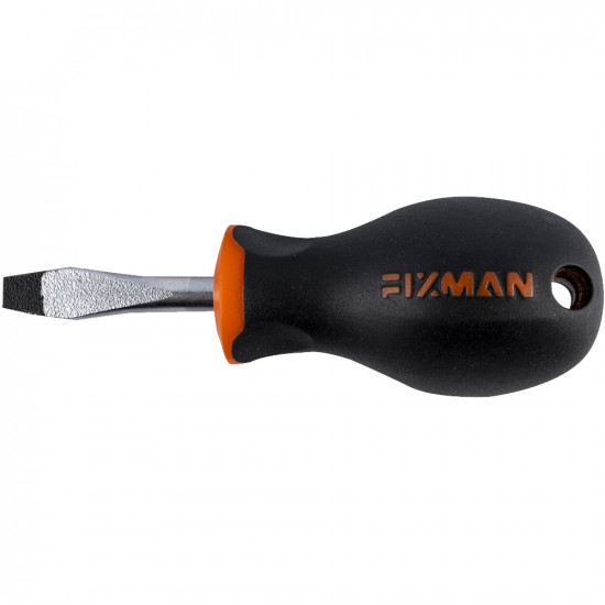 FIXMAN S/driver Slotted 6.5x1.2x38mm Crv With Ergonomic Handle FIXMAN S/driver Slotted 6.5x1.2x38mm Crv With Ergonomic Handle