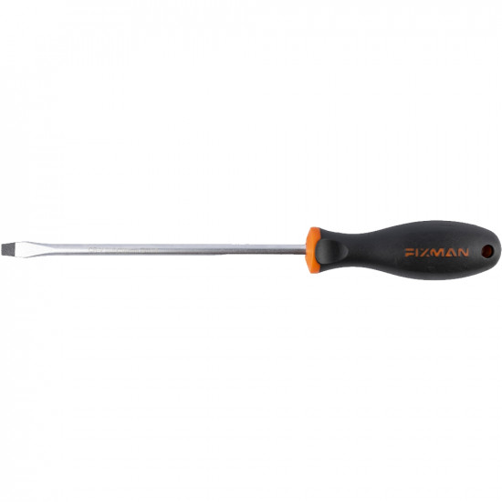 FIXMAN S/driver Slotted 8x1.2x100mm Crv With Ergonomic Handle FIXMAN S/driver Slotted 8x1.2x100mm Crv With Ergonomic Handle