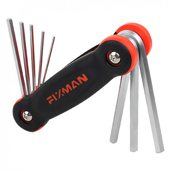 FIXMAN Hex Key Wrench Set 9pce (h5/64-h3/32-h1/8-h9/64-h5/32-h3/16-h7/ FIXMAN Hex Key Wrench Set 9pce (h5/64-h3/32-h1/8-h9/64-h5/32-h3/16-h7/