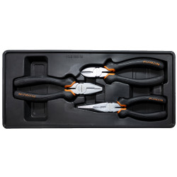 FIXMAN 3-pc Pliers Set (combination 8'ncutting 7.5' Long Nose 8')