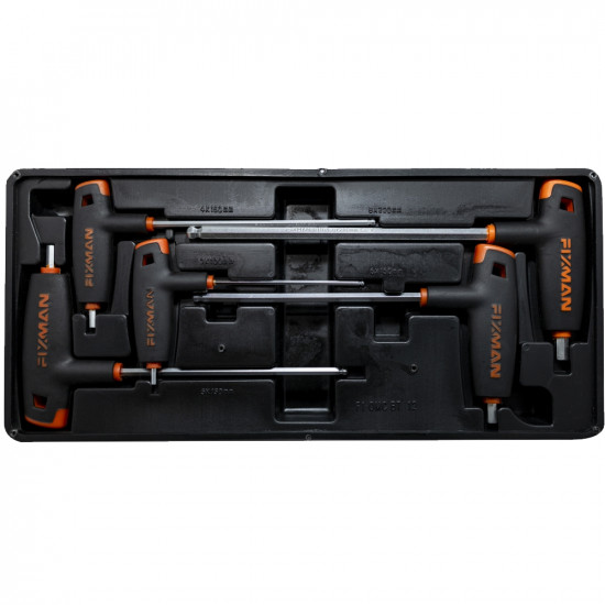 FIXMAN 5-pc L-handle Hex Keys W-ball Head 3-4-5-6-8mm FIXMAN 5-pc L-handle Hex Keys W-ball Head 3-4-5-6-8mm