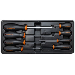 FIXMAN Tray 8 Piece Slotted And Phillips Screwdrivers