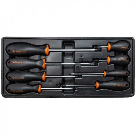FIXMAN Tray 8 Piece Slotted And Phillips Screwdrivers FIXMAN Tray 8 Piece Slotted And Phillips Screwdrivers