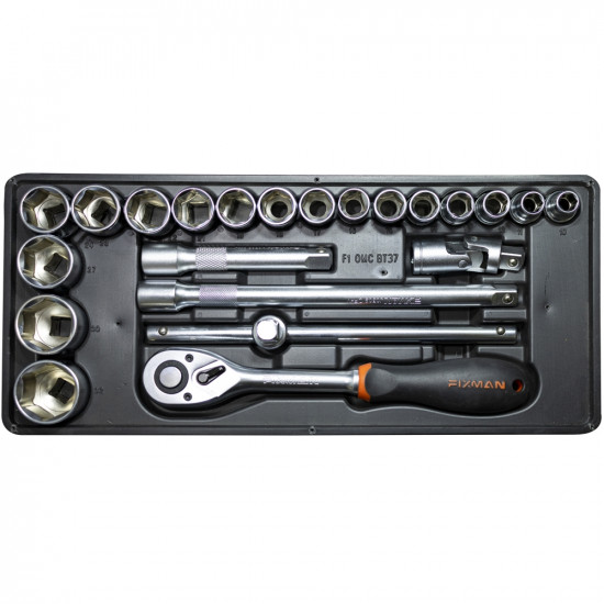 FIXMAN 22-pc 1/2' Dr.sockets & Accessories FIXMAN 22-pc 1/2' Dr.sockets & Accessories