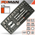 FIXMAN 31-pc 3/8'dr.sockets & Accessories