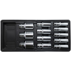 FIXMAN Tray 12 Piece 1/2' Drive Deep Sockets