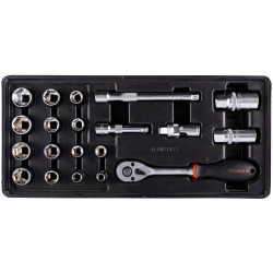 FIXMAN 20-pc 3/8' Dr.sockets & Accessories