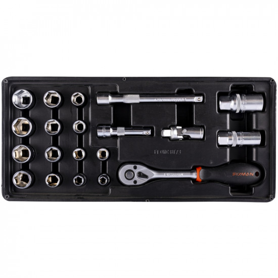 FIXMAN 20-pc 3/8' Dr.sockets & Accessories FIXMAN 20-pc 3/8' Dr.sockets & Accessories