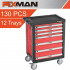 FIXMAN 7 Drawer Ind. Roller Cabinet On Castors With 130pc Of Stock