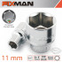 FIXMAN 1/2' Drive Hex Socket 11mm X 21.8mm