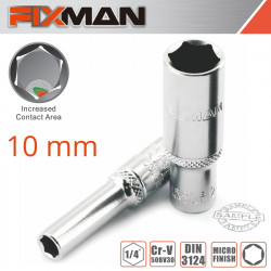 FIXMAN 1/4' Dr Deep Socket 10mm