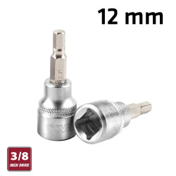 FIXMAN 3/8' Dr.bit Socket 12mm Hex Allen H12