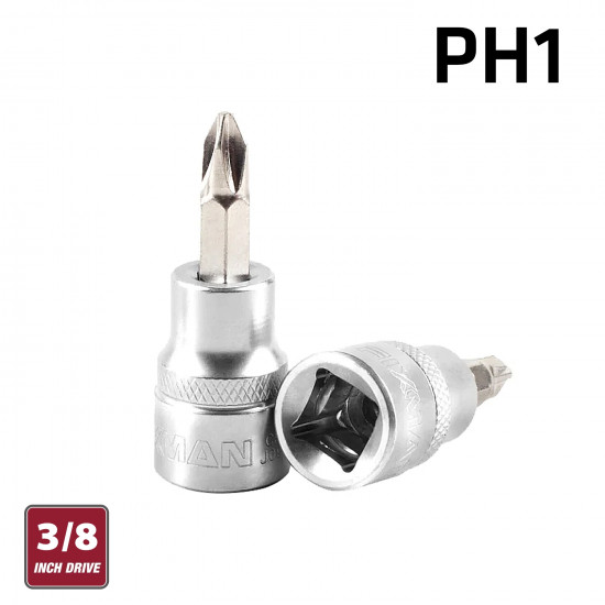 FIXMAN 3/8' Dr.bit Socket Ph1 Phillips Screwdriver Bit FIXMAN 3/8' Dr.bit Socket Ph1 Phillips Screwdriver Bit