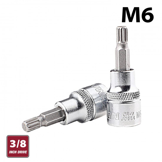 FIXMAN 3/8' Dr.bit Spline Socket M6 FIXMAN 3/8' Dr.bit Spline Socket M6