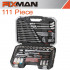 FIXMAN Socket Tool Set 111pc 1/4'&1/2' Drive
