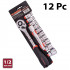 FIXMAN 12-pc 1/2' Dr. Socket & Ratchet Set