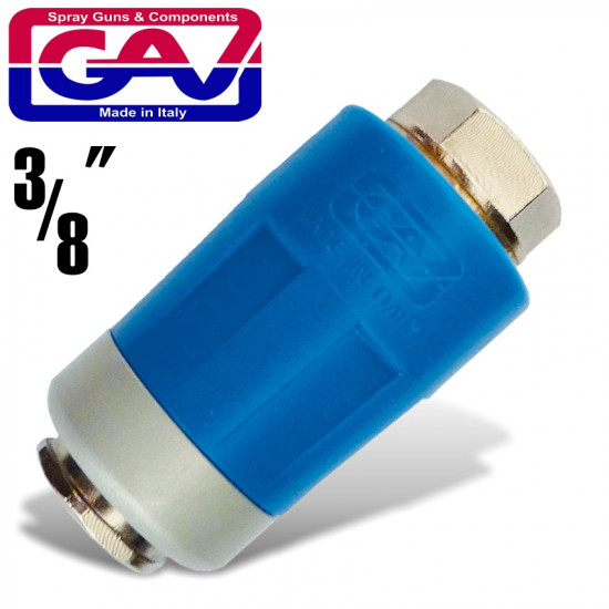 Safety Quick Coupler 3/8 F Packaged Two Stage Release Airblock Safety Quick Coupler 3/8 F Packaged Two Stage Release Airblock