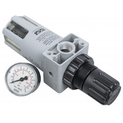 Filter + Reducer 1/2'in Line Regulator With Auto Drain