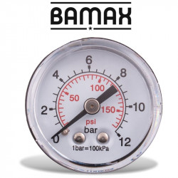Pressure Gauge 40mm 1/4' Rear D4014r12