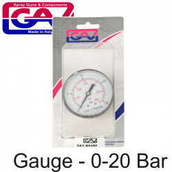 Pressure Gauge 0-20bar1/4rear 63mm D6314r20 Packaged