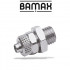 GAV Straight Conical 1/4 M Push In Fitting For 6mm Hose