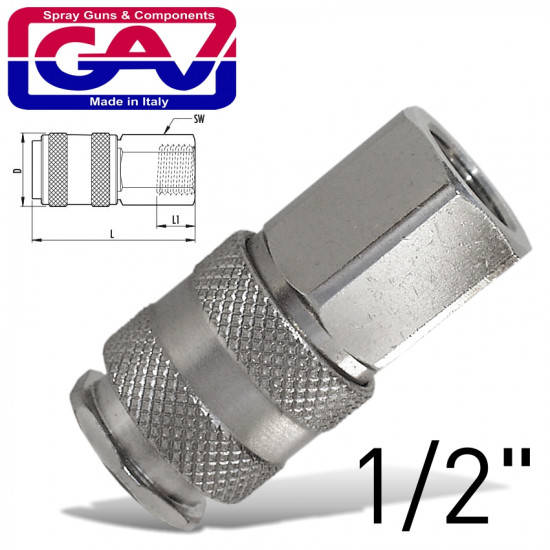 Universal Quick Coupler 1/2 F Universal Quick Coupler 1/2 F