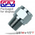 Taper Reducer Bush 3/8 X 1/2 M/fpackaged