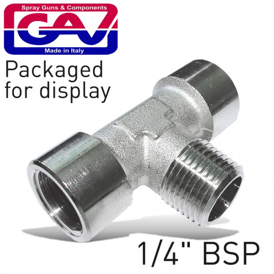 T Connector 1/4'fmf Packaged T Connector 1/4'fmf Packaged