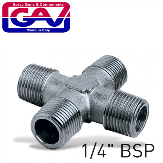 4-way Connector 1/4' Mmmm 4-way Connector 1/4' Mmmm