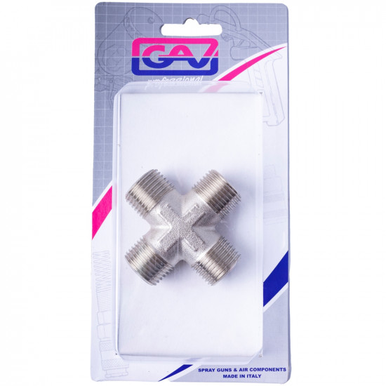 4-way Connector 1/2' Mmmm Packaged 4-way Connector 1/2' Mmmm Packaged