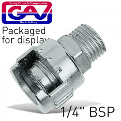 Nipple With Metal Ring 1/4'm For Bayonet Couplings Packaged