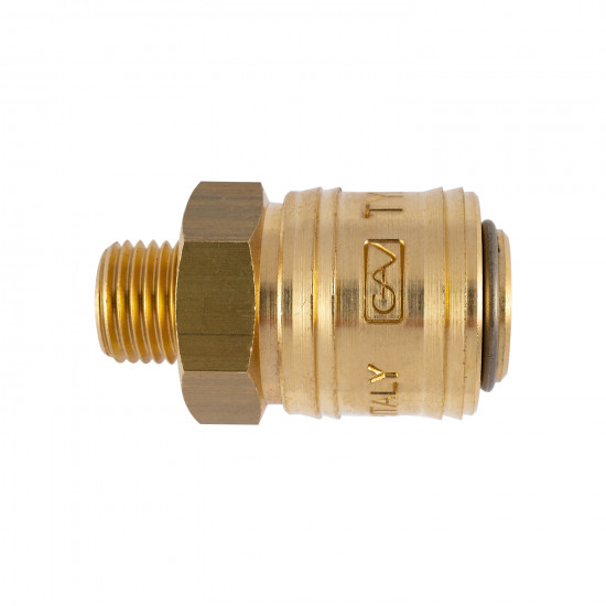 Brass Male Quick Coupler 1/4'm German Brass Male Quick Coupler 1/4'm German