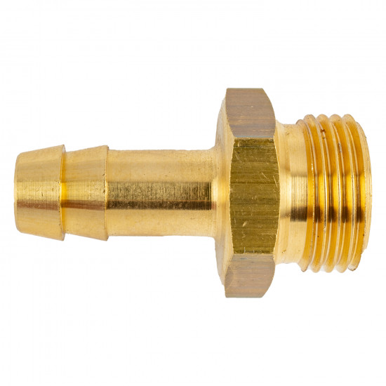 Brass Hose Tail 3/8 M X 9mm Brass Hose Tail 3/8 M X 9mm