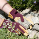 Ladies Slim Fit X-small Garden Gloves Maroon Ladies Slim Fit X-small Garden Gloves Maroon