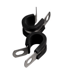 Hose Clamp 12mm X 12mm B/width Rubber Lined Bulk