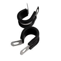Hose Clamp 16mm X 12mm B/width Rubber Lined Bulk