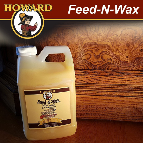 HOWARD Feed-n-wax Wood Polish & Conditioner 1893 Ml HOWARD Feed-n-wax Wood Polish & Conditioner 1893 Ml