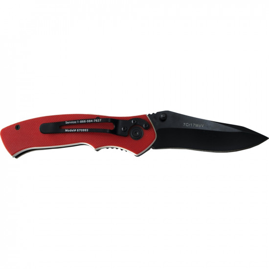 Knife Foldable Utility Red With G10 Material Handle And Belt Clip Knife Foldable Utility Red With G10 Material Handle And Belt Clip