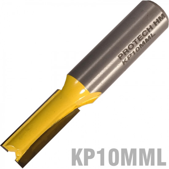 Straight Bit 10mm X 25mm Cut 2 Flute Metric 1/2' Shank Straight Bit 10mm X 25mm Cut 2 Flute Metric 1/2' Shank
