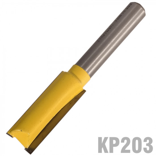 Straight Bit 3/8' (9.5mm) X 1'(25.4mm) Two Flute 1/4' Shank Straight Bit 3/8' (9.5mm) X 1'(25.4mm) Two Flute 1/4' Shank
